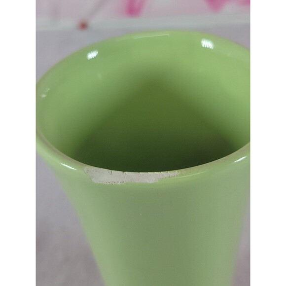 FTD Mint Vintage Lime Green Numbered Collectible Elegant Home Decor Vase - Picture 3 of 8